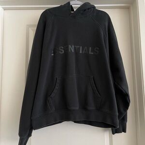Essentials Charcoal Men's Hoodie